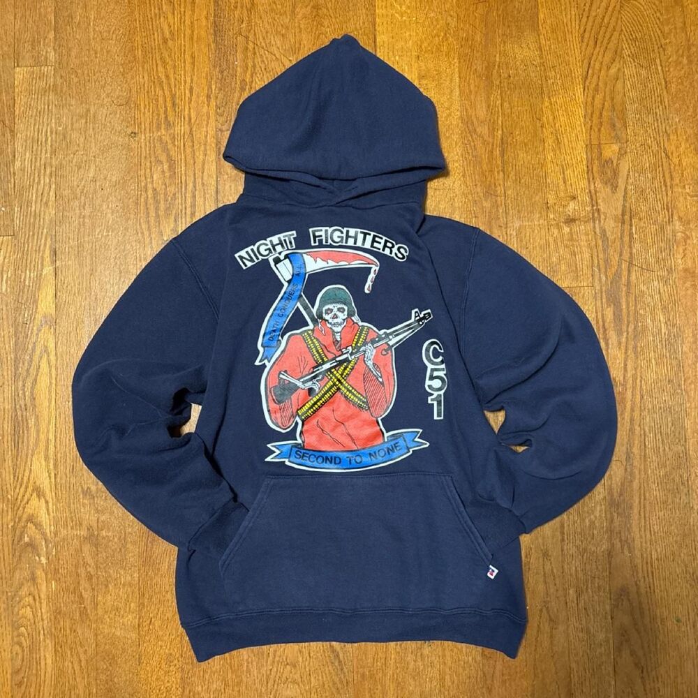 Russell-athletic Men's Navy and Blue Hoodie